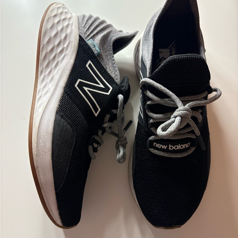 New Balance Black and White Athletic Shoes